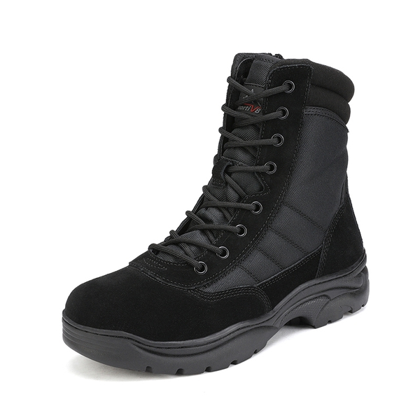 Men's Comfortable Military Tactical Boots - BLACK SUEDE -  0